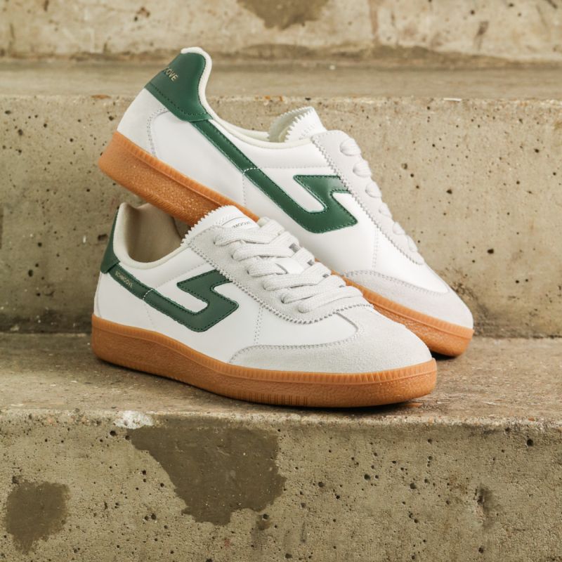 SHEFFIELD JOGGER M - NAPPA/SUEDE/NAP - BLANC/VERT